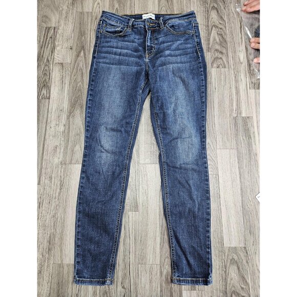 (3/$35) Studio Blue Jeans Womens 30 Blue Skinny Stretch Denim Medium Wash - Picture 1 of 11